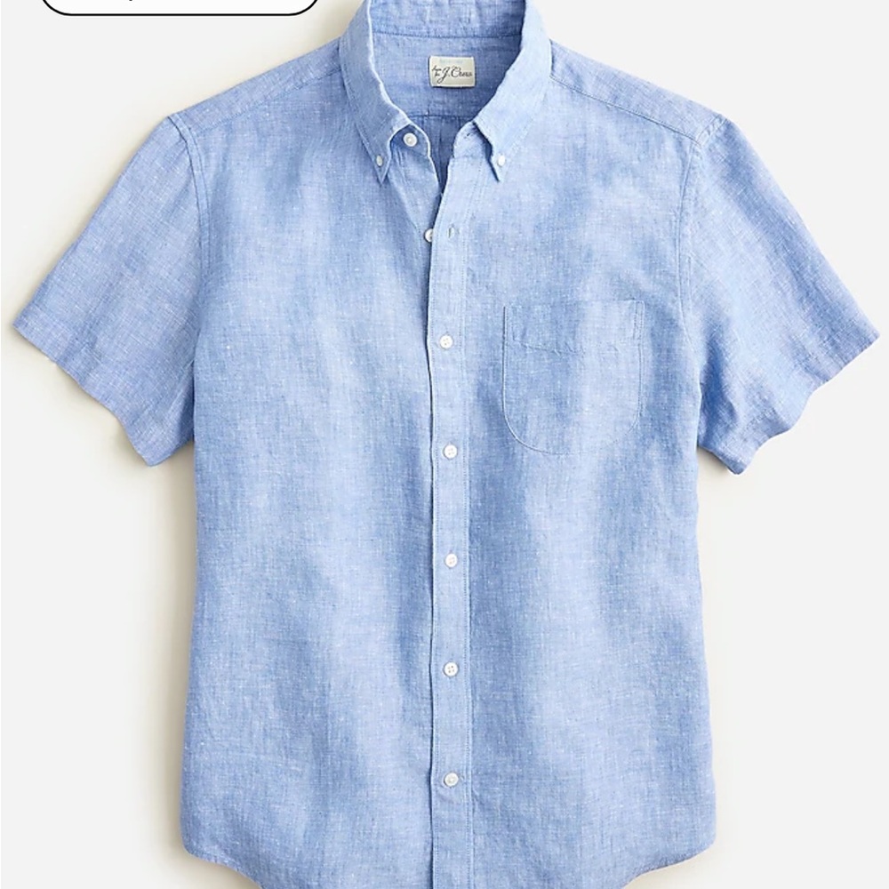 J Crew Printed Button Down Short Sleeve
